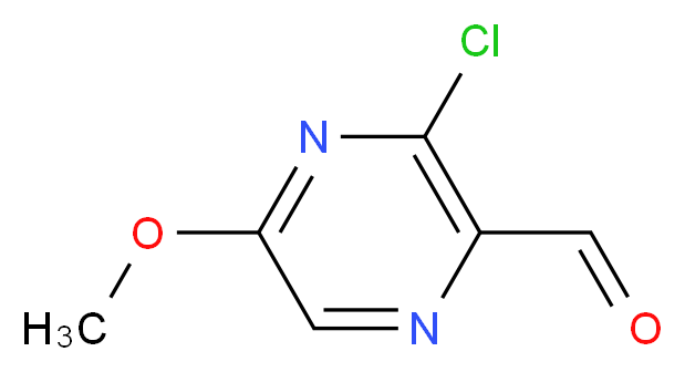 3-chloro-5-methoxypyrazine-2-carbaldehyde_分子结构_CAS_627910-84-3