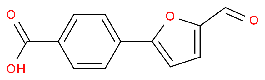 4-(5-formylfuran-2-yl)benzoic acid_分子结构_CAS_39245-15-3