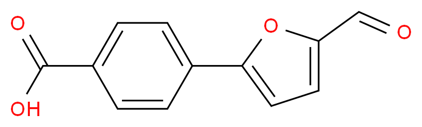 4-(5-formylfuran-2-yl)benzoic acid_分子结构_CAS_)