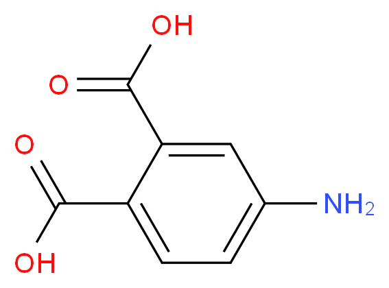 4-aminobenzene-1,2-dicarboxylic acid_分子结构_CAS_5434-21-9