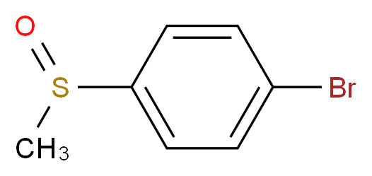 4-Bromophenyl methyl sulphoxide 97%_分子结构_CAS_934-71-4)