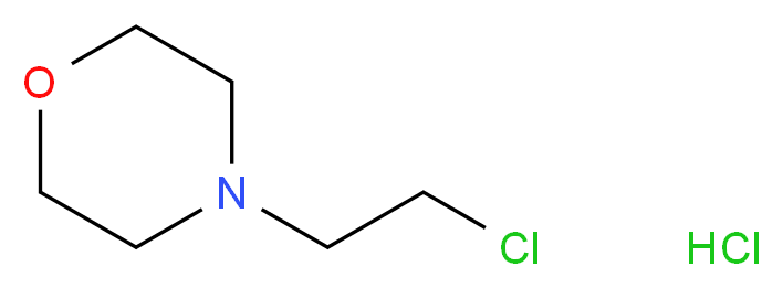 4-(2-chloroethyl)morpholine hydrochloride_分子结构_CAS_3647-69-6)