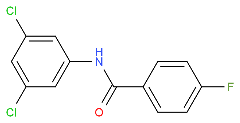 N-(3,5-Dichlorophenyl)-4-fluorobenzamide_分子结构_CAS_316142-26-4)