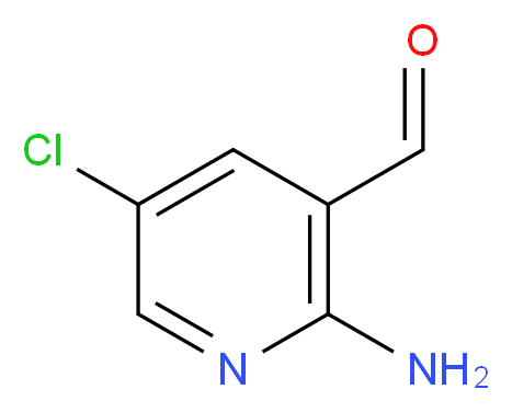 2-amino-5-chloropyridine-3-carbaldehyde_分子结构_CAS_54856-61-0