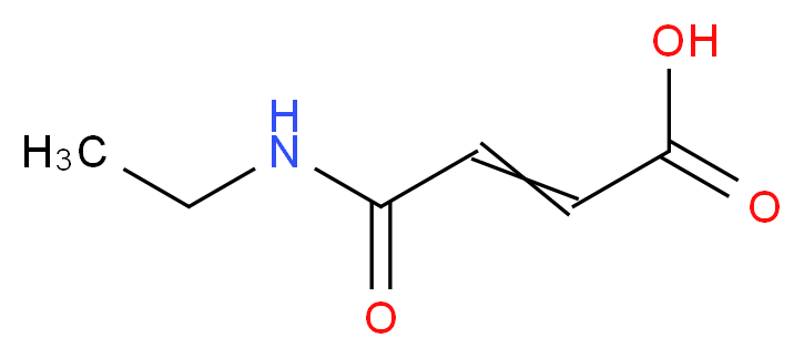 3-(ethylcarbamoyl)prop-2-enoic acid_分子结构_CAS_4166-67-0