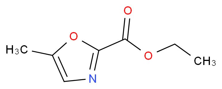 ETHYL 5-METHYLOXAZOLE-2-CARBOXYLATE_分子结构_CAS_124999-43-5)