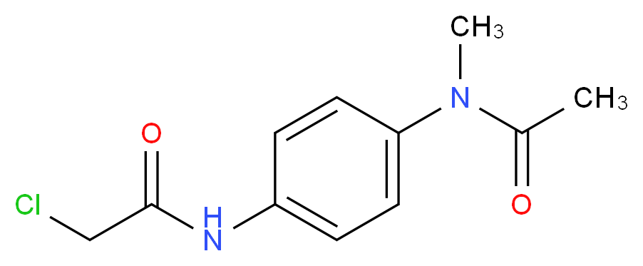 2-chloro-N-[4-(N-methylacetamido)phenyl]acetamide_分子结构_CAS_446848-52-8