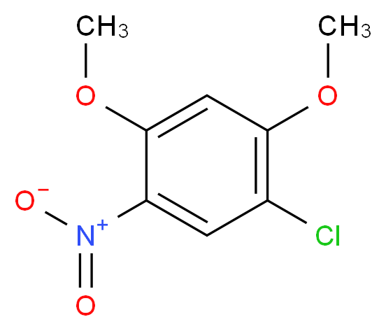 1-chloro-2,4-dimethoxy-5-nitrobenzene_分子结构_CAS_119-21-1