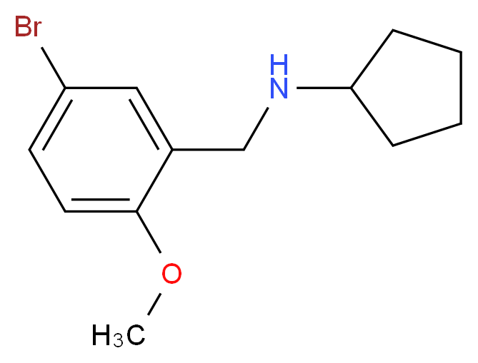 (5-bromo-2-methoxybenzyl)cyclopentylamine_分子结构_CAS_418779-19-8)