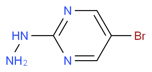 5-bromo-2-hydrazinylpyrimidine_分子结构_CAS_823-89-2