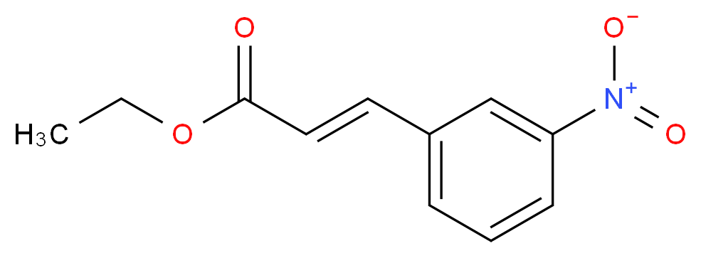 ethyl (2E)-3-(3-nitrophenyl)prop-2-enoate_分子结构_CAS_5396-71-4