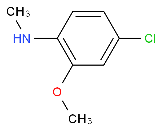 4-Chloro-2-methoxy-N-methylaniline_分子结构_CAS_35122-79-3)