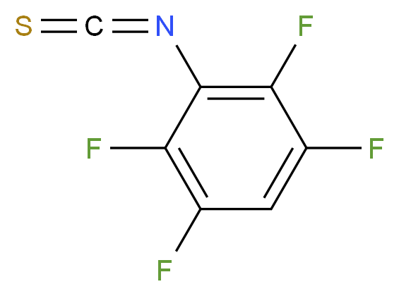 1,2,4,5-tetrafluoro-3-isothiocyanatobenzene_分子结构_CAS_207981-49-5