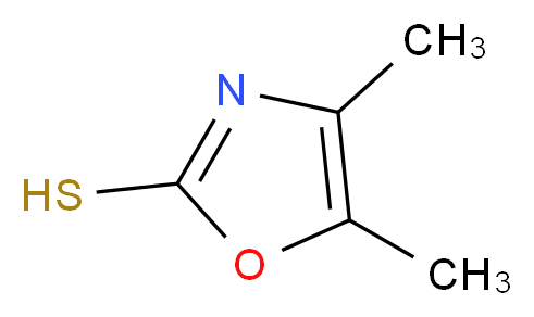 4,5-dimethyl-1,3-oxazole-2-thiol_分子结构_CAS_6670-14-0)