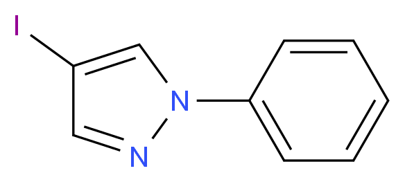 4-iodo-1-phenyl-1H-pyrazole_分子结构_CAS_23889-85-2