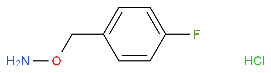 O-(4-Fluorobenzyl)hydroxylamine hydrochloride_分子结构_CAS_51572-89-5)