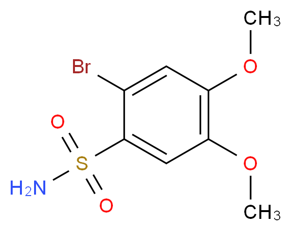 2-bromo-4,5-dimethoxybenzenesulfonamide_分子结构_CAS_56948-10-8)