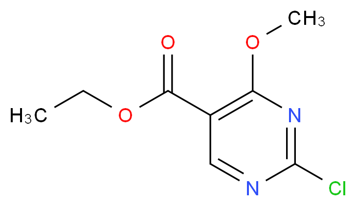 Ethyl 2-chloro-4-methoxypyrimidine-5-carboxylate_分子结构_CAS_)