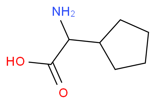 2-amino-2-cyclopentylacetic acid_分子结构_CAS_933-95-9