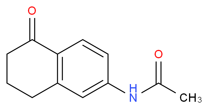 N-(5-oxo-5,6,7,8-tetrahydronaphthalen-2-yl)acetamide_分子结构_CAS_88611-67-0