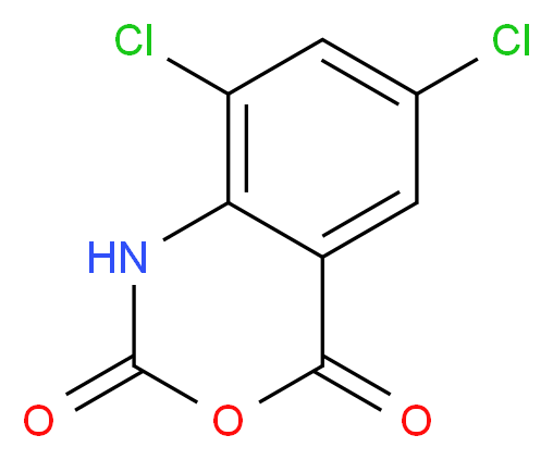 6,8-Dichloro-1H-benzo[d][1,3]oxazine-2,4-dione_分子结构_CAS_)