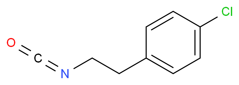 1-chloro-4-(2-isocyanatoethyl)benzene_分子结构_CAS_55121-08-9