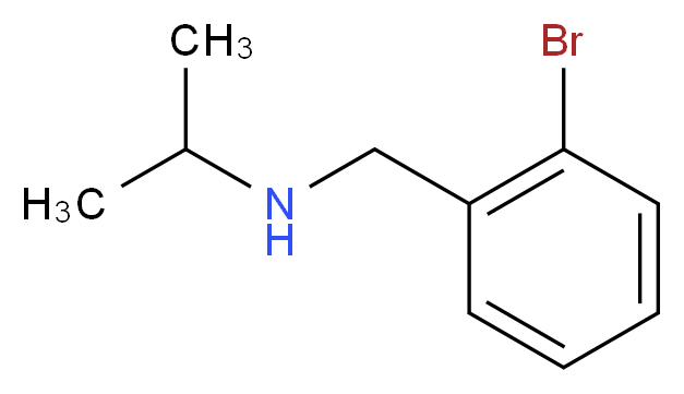 [(2-bromophenyl)methyl](propan-2-yl)amine_分子结构_CAS_90944-51-7