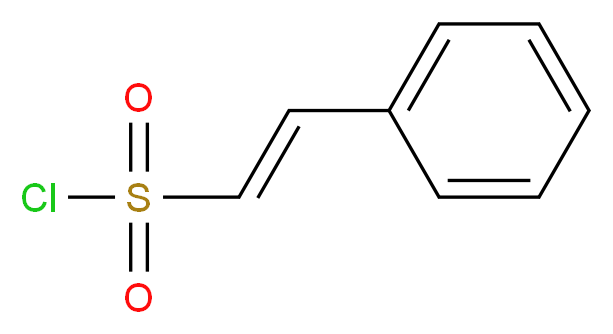 (E)-2-phenylethene-1-sulfonyl chloride_分子结构_CAS_4091-26-3