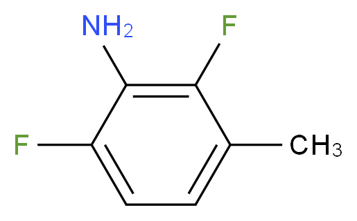 2,6-二氟-3-甲基苯胺_分子结构_CAS_)