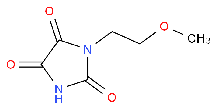 1-(2-methoxyethyl)imidazolidine-2,4,5-trione_分子结构_CAS_40411-22-1)