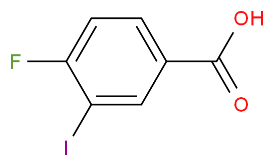 4-fluoro-3-iodobenzoic acid_分子结构_CAS_403-18-9