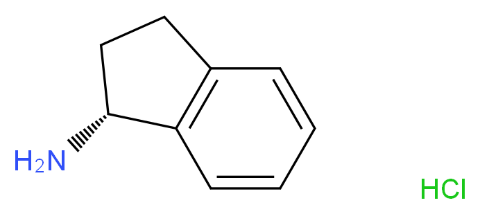 (1R)-2,3-dihydro-1H-inden-1-amine hydrochloride_分子结构_CAS_10305-73-4