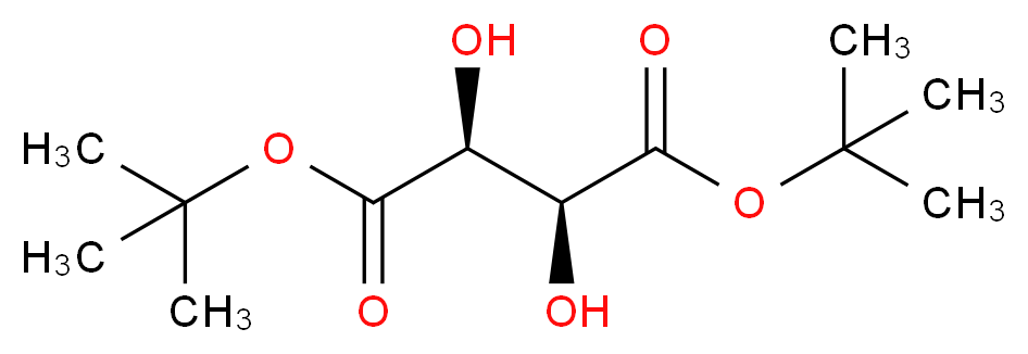 (-)-二叔丁基 D-酒石酸_分子结构_CAS_117384-46-0)