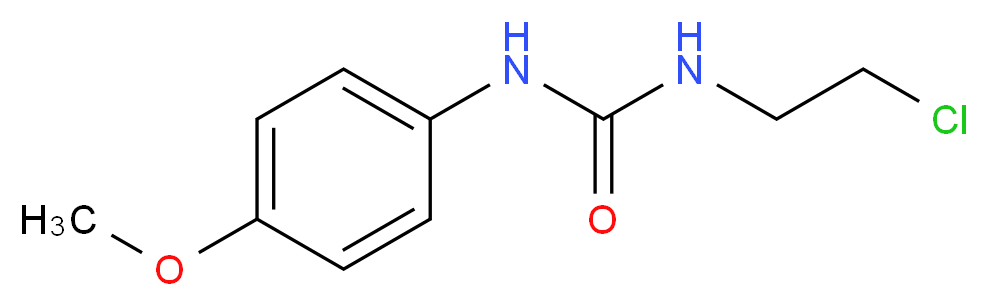 3-(2-chloroethyl)-1-(4-methoxyphenyl)urea_分子结构_CAS_65536-40-5