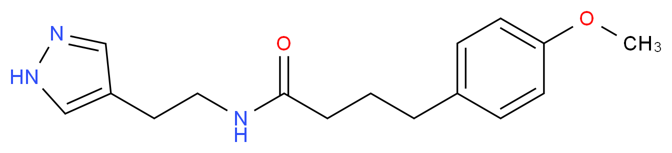 4-(4-methoxyphenyl)-N-[2-(1H-pyrazol-4-yl)ethyl]butanamide_分子结构_CAS_)