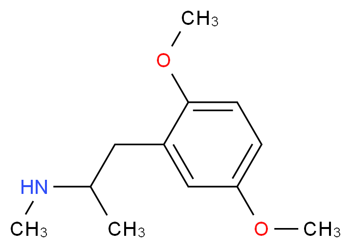 [1-(2,5-dimethoxyphenyl)propan-2-yl](methyl)amine_分子结构_CAS_54687-43-3