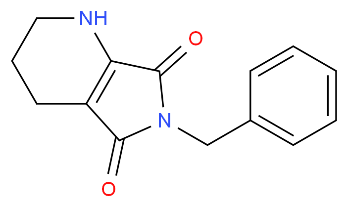 6-Benzyl-5,7-dioxo-hexahydropyrrolo[3,4-b]pyridine_分子结构_CAS_1076198-93-0)