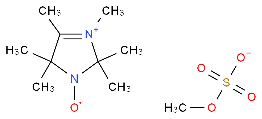 2,2,3,4,5,5-六甲基-3-咪唑啉-1-氧基硫酸甲酯，自由基_分子结构_CAS_70429-36-6)