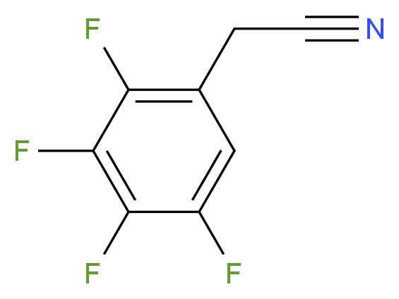 2,3,4,5-Tetrafluorophenylacetonitrile_分子结构_CAS_53001-74-4)