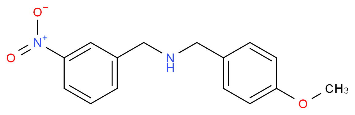 (4-methoxybenzyl)(3-nitrobenzyl)amine_分子结构_CAS_186129-17-9)