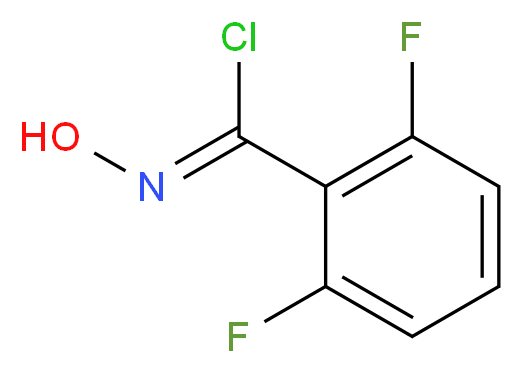 2,6-Difluoro-N-hydroxybenzenecarboximidoyl chloride_分子结构_CAS_118591-69-8)