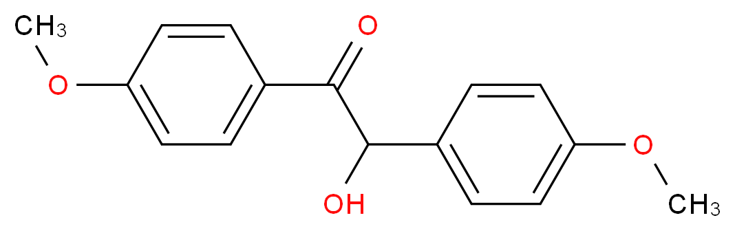 2-Hydroxy-1,2-bis(4-methoxyphenyl)ethanone_分子结构_CAS_119-52-8)