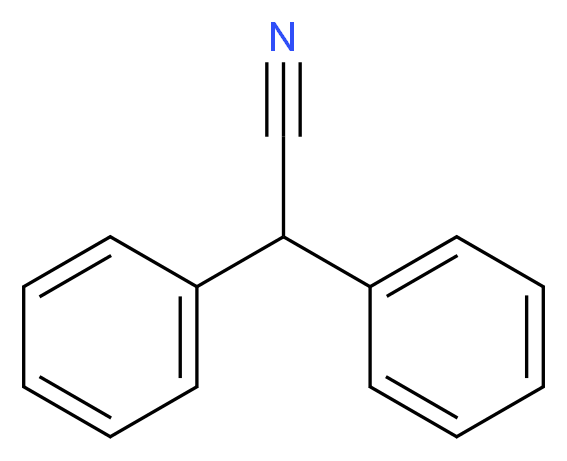 二苯乙腈_分子结构_CAS_86-29-3)
