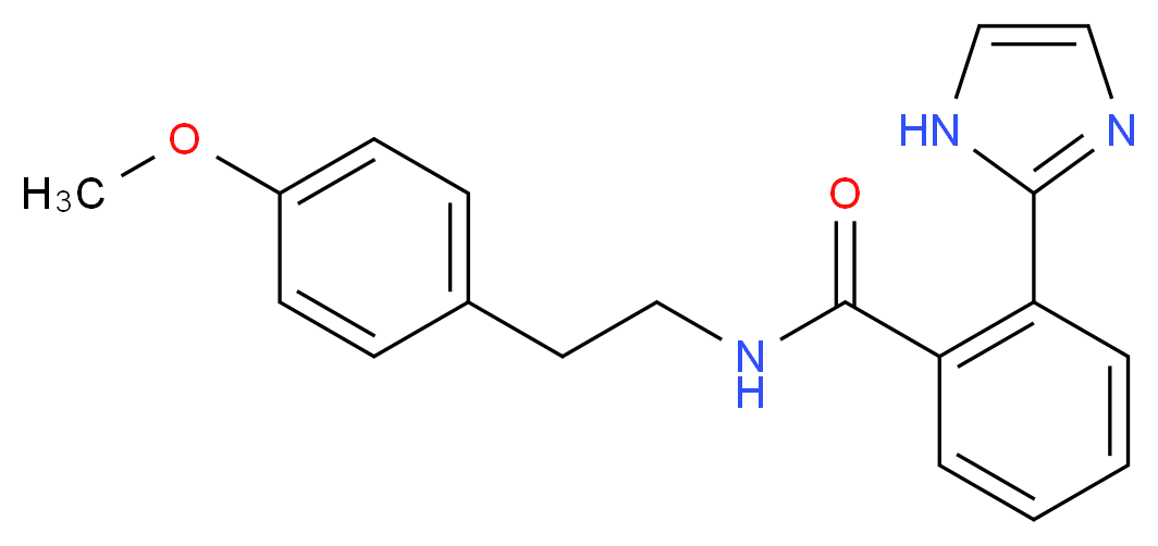 2-(1H-imidazol-2-yl)-N-[2-(4-methoxyphenyl)ethyl]benzamide_分子结构_CAS_)