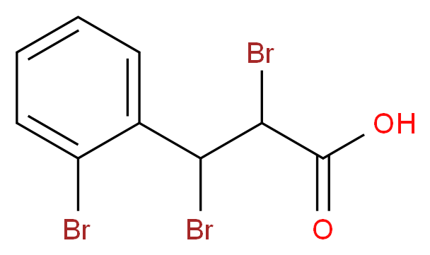 2,3-Dibromo-3-(2-bromophenyl)propionic Acid_分子结构_CAS_246876-04-0)