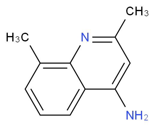 2,8-dimethylquinolin-4-amine_分子结构_CAS_51617-12-0