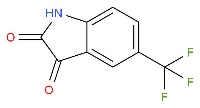 5-(trifluoromethyl)-2,3-dihydro-1H-indole-2,3-dione_分子结构_CAS_345-32-4