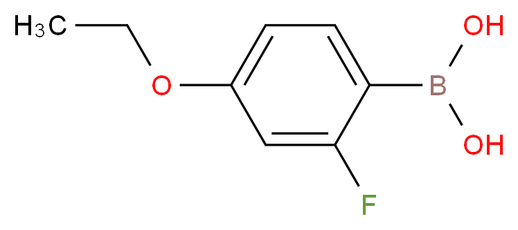 (4-ethoxy-2-fluorophenyl)boronic acid_分子结构_CAS_279261-82-4