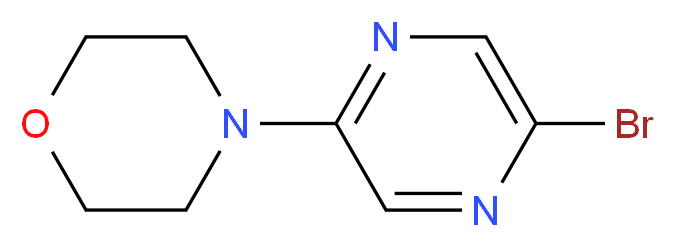 4-(5-bromopyrazin-2-yl)morpholine_分子结构_CAS_955050-08-5