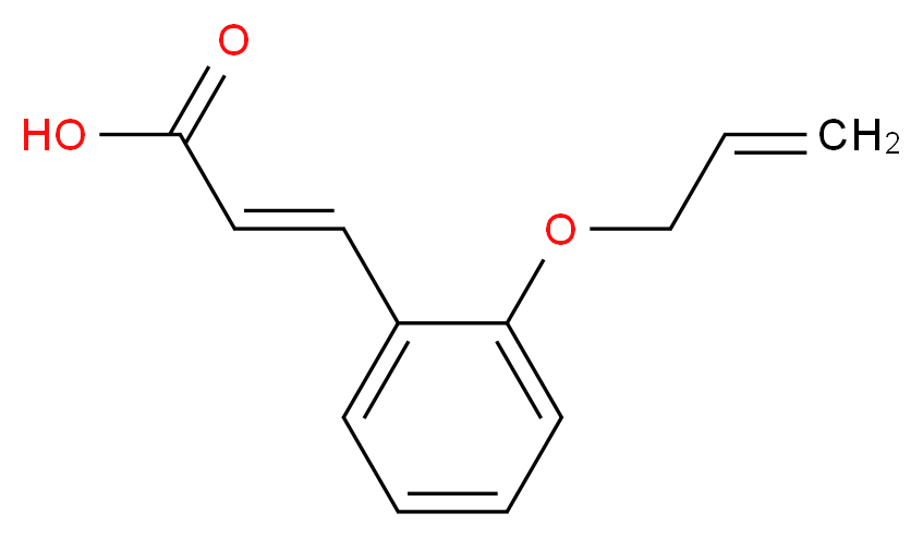 (2E)-3-[2-(prop-2-en-1-yloxy)phenyl]prop-2-enoic acid_分子结构_CAS_91963-08-5